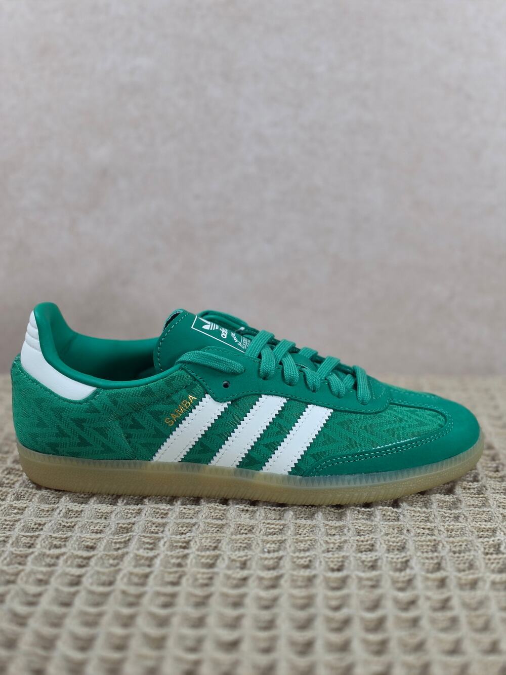 Adidas Samba OG W Women’s 6 Green White Gold – Brand New